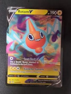 Rotom V - SWSH257 - Pokemon Sword & Shield Promo Ultra Rare Holo Card NM - Image 1