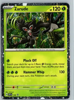 Zarude - (Cosmos Holo) Holo Holo Rare SV: Scarlet & Violet Promo Cards 199 NM - Image 1
