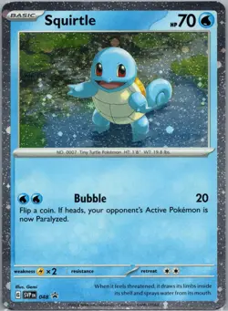 Squirtle - (Cosmos Holo) Holo Promo SV: Scarlet & Violet Promo Cards 048 NM - Image 1