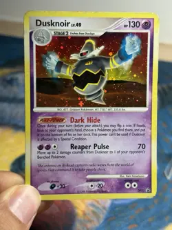 Dusknoir DP33 Diamond Pearl Holo Rare Black Star Promo Ghost Pokemon Card SWIRL - Image 3