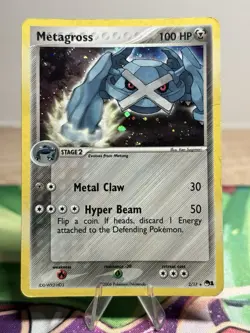 Metagross 2/17 Holo Rare POP Series 1 Ex Era Pokemon Card SWIRL - Image 1