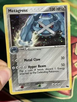 Metagross 2/17 Holo Rare POP Series 1 Ex Era Pokemon Card SWIRL - Image 4