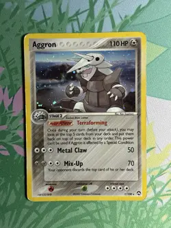 Aggron 1/108 Holo Rare 2007 Ex Power Keepers Pokemon Single Card Vintage HP - Image 2