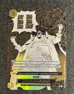 Bandai One Piece Card Game Zehahahahaha! OP16-116 Secret Rare Alt Art Foil - Image 1