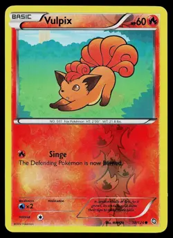 Pokemon Card - Vulpix Dragons Exalted 18/124 Reverse Holo Common - Image 1