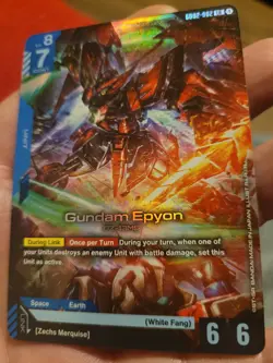 Gundam TCG Card Game Dual Impact GD02-002 LR Gundam Epyon - Image 3