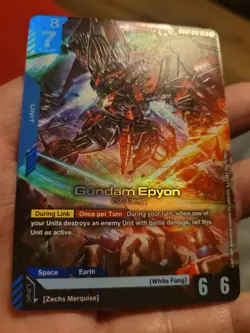 Gundam TCG Card Game Dual Impact GD02-002 LR Gundam Epyon - Image 5