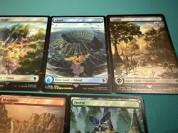 Mtg FIC Final Fantasy — Set All 5 Lands — Track Foil —NM Chocobo Bundle - Image 3
