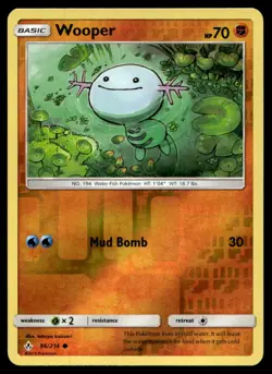 Wooper SM - Unbroken Bonds Reverse Holo 96/214 Pokemon TCG - Image 1