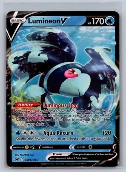 Lumineon V SWSH250 Holo Promo Sword & Shield Promo Pokemon Near Mint - Image 1