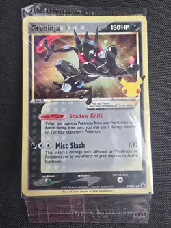 3x Pokemon TCG Greninja Gold Star SWSH144 25th Celebrations Promo Sealed Bundle - Image 4