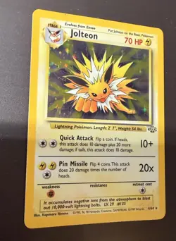 Jolteon 4/64 Jungle Holo Rare English Unlimited Pokemon TCG 70 HP - Image 4