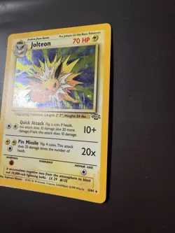Jolteon 4/64 Jungle Holo Rare English Unlimited Pokemon TCG 70 HP - Image 5