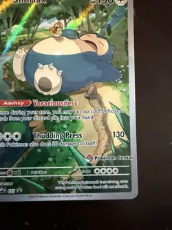 Snorlax SVP 051 Pokemon Center Promo Scarlet & Violet 151 ETB - Image 4