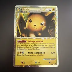 Pokemon Raichu Prime 83/90 Heart Gold/Soul Silver Undaunted Pokemon LP/NM - Image 1