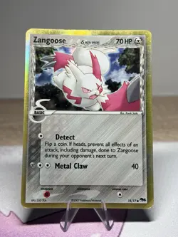 Zangoose Delta Species 15/17 Ex Era 2007 Pop Series 5 Holo Rare Pokemon TCG LP - Image 1