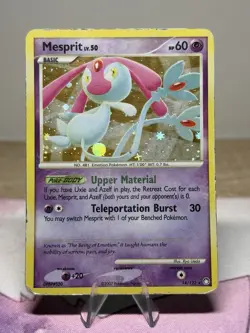 Mesprit 14/123 Pokemon Diamond & Pearl Mysterious Treasures 2007 Holo MP - Image 1