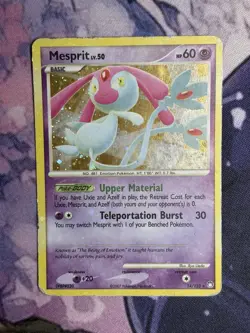 Mesprit 14/123 Pokemon Diamond & Pearl Mysterious Treasures 2007 Holo MP - Image 2