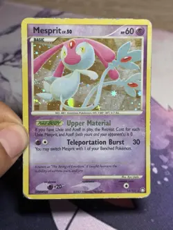Mesprit 14/123 Pokemon Diamond & Pearl Mysterious Treasures 2007 Holo MP - Image 3