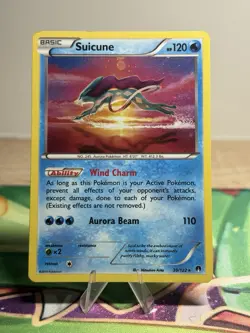 Suicune 30/122 (Cosmos Holo) XY Breakthrough Blister Exclusives Pokemon LP SWIRL - Image 1