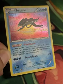 Suicune 30/122 (Cosmos Holo) XY Breakthrough Blister Exclusives Pokemon LP SWIRL - Image 4