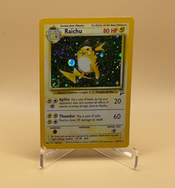 Pokemon base set 2 Raichu 16/130 LP Swirl - Image 1