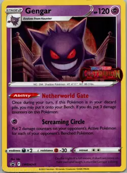 Gengar SWSH241 Promo SWSH Black Star Pokemon NM - Image 1