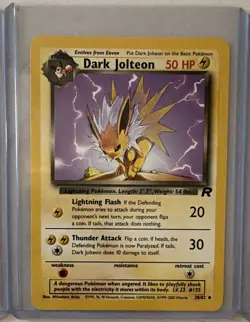 Pokemon TCG Team Rocket Dark Vaporeon 45/82 Jolteon 38/82 Flareon 35/82 (2000) - Image 3