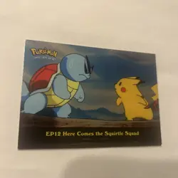 #EP12 Here Comes The Squirtle Squad foil Topps Pokemon TV Animation Series 2 - Image 1