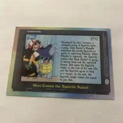 #EP12 Here Comes The Squirtle Squad foil Topps Pokemon TV Animation Series 2 - Image 4