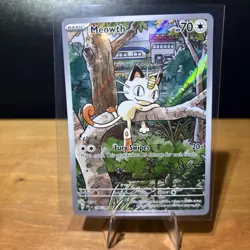 Pokemon TCG Meowth 106/094 Phantasmal Flames Near Mint Condition - Image 1