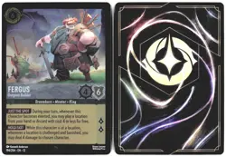 Disney Lorcana TCG Fergus Outpost Builder 194/204 Foil Wilds Unknown - Image 3