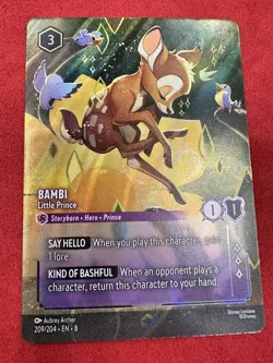 Bambi - Little Prince (Enchanted) Disney Lorcana Reign Of Jafar 209/204 - Image 1