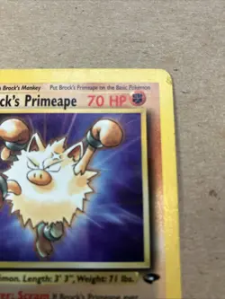 Brock's Primeape 2000 Pokemon TCG Gym Challenge #35/132 Unlimited Card Mp - Image 2