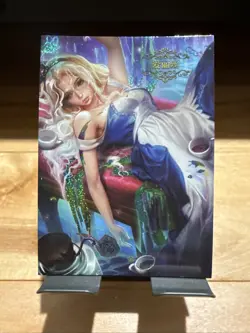 Alice In Wonderland Comic Anime ACG Waifu Cartoon Beauty Holo Card - Image 3