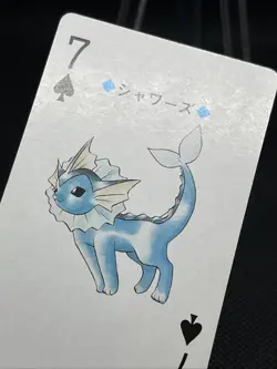 Vaporeon Pokemon Trump Playing Card Silver Lugia Back Nintendo Japanese - Image 3