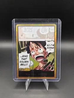 DON!! Card (Luffy) (Gold) Adventure on Kami's Island Foil - Image 1
