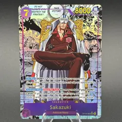 Bandai One Piece Card Game Sakazuki OP16-065 Manga Alt Art Holo English - Image 1