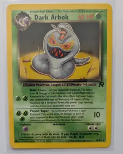 Dark Arbok 19/82 - Team Rocket - Non-Holo Rare WOTC Pokemon Card - NM - Image 1