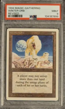 1994 Magic The Gathering Revised Winter Orb PSA 9 Pop 24 (11 Higher) - Image 1