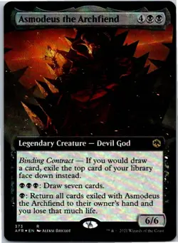 Asmodeus the Archfiend (Extended Art) R 373 Foil Adventures in the Forgotten Rea - Image 1