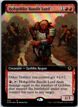 Hobgoblin Bandit Lord (Extended Art) R 379 Foil Adventures in the Forgotten Real - Image 1