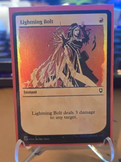 Lightning Bolt (Showcase) Commander Legends: Battle for Baldur's Gate Foil - Image 1