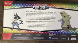 Pokemon TCG Prismatic Evolutions Lucario Ex + Tyranitar Ex Premium Collection - Image 2