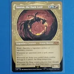 Wizards of the Coast Sauron, the Dark Lord 329 Borderless Showcase Mythic MTG - Image 1