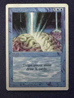 Braingeyser - 1994 Magic the Gathering MTG Revised - Free Shipping! - Image 1