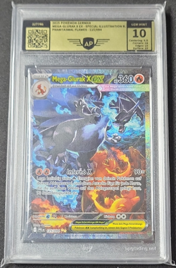 Pokemon TCG Mega-Glurak EX 125/094 Karte DE Holo Special Illustration Rare AP10 - Image 1