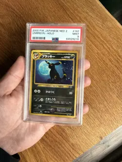 PSA 9 - Nachtara Holo - Swirl - Pokemon Karte Neo 2 Umbreon - Japanisch - Image 1