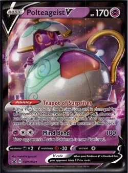 Polteageist V SWSH021 Holo Promo Sword & Shield Promo Pokemon Near Mint - Image 1
