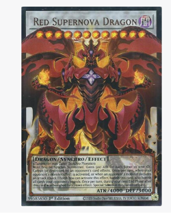 Red Supernova Dragon (Extended Art) - BLGG-EN139 - Ultra Rare YuGiOh - Image 1